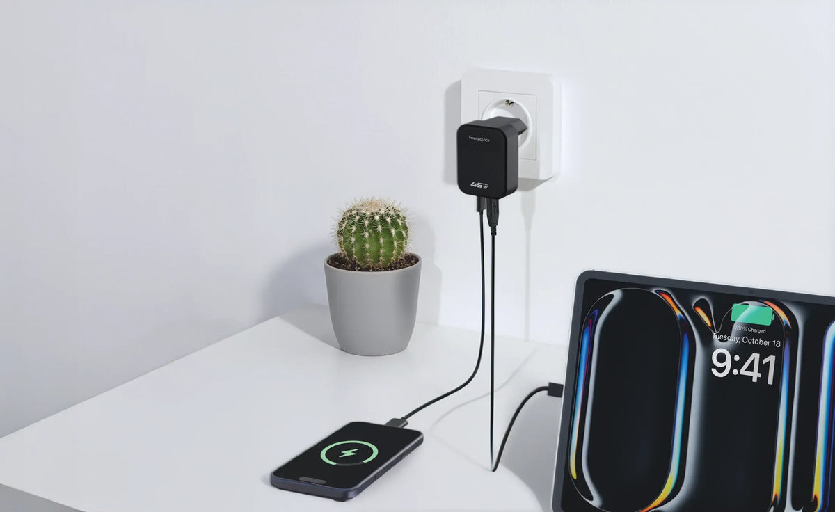 Powerology Crab Foldable Eu Gan Charger Black – image 6