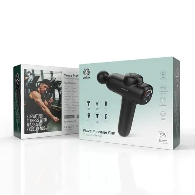 Green Lion Wave Massage Gun - Black – image 2