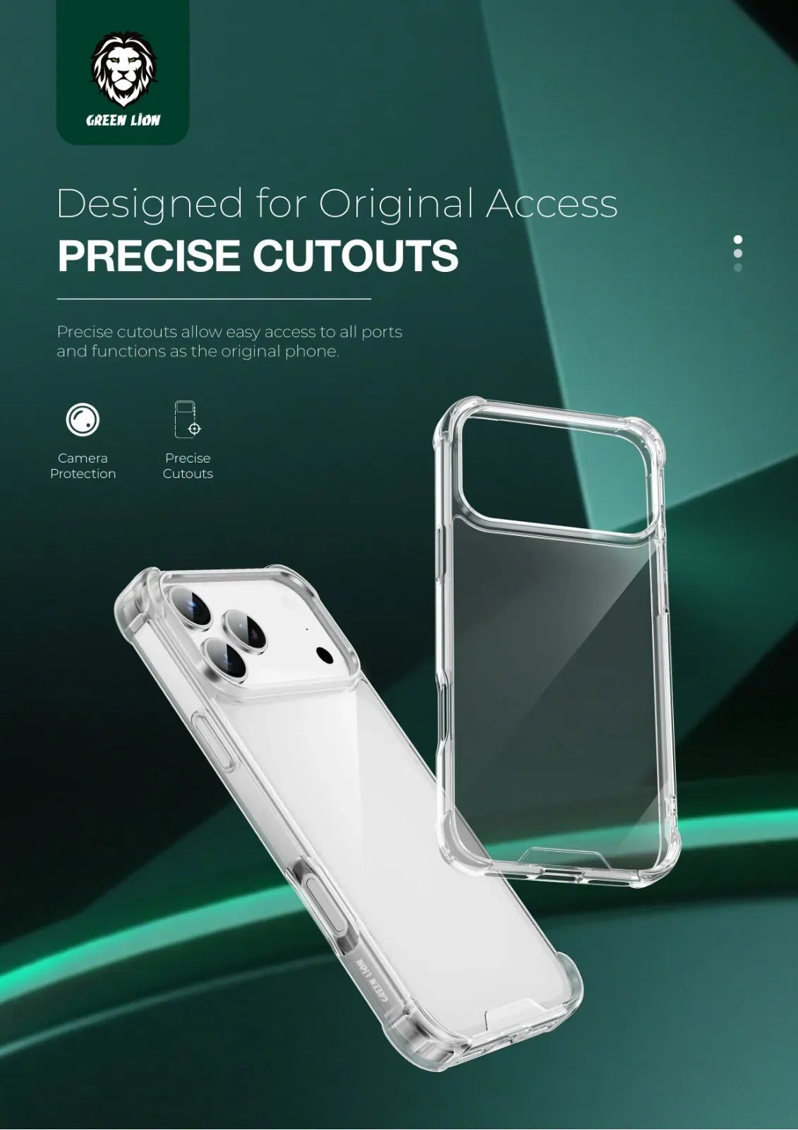 Green Lion Anti-Shock Case - Clear – image 3