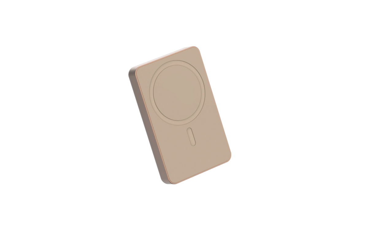 Powerology Spetelli 10000 m Ah MagSafe Aluminum Power Bank PD 20 W - Desert Titanium