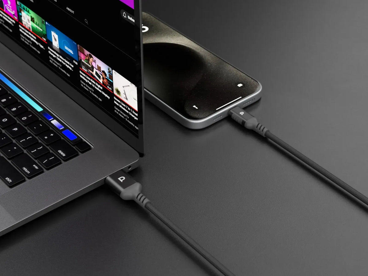 Powerology Power Sync Weave USB-A to USB-C 2 MCable PD 20 W - Gray – image 3