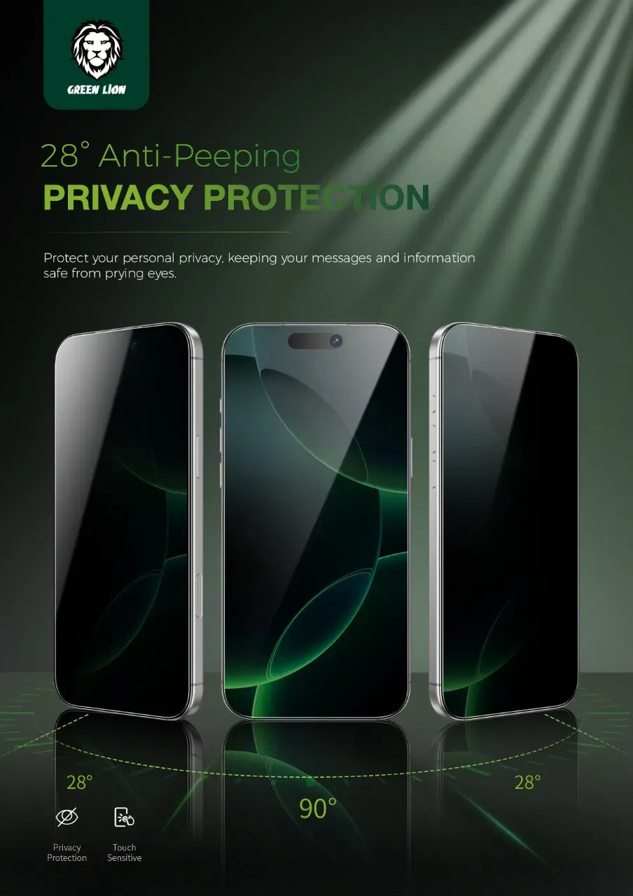 Green Lion Diego Pet Privacy Screen Protector - Black Edge/Privacy