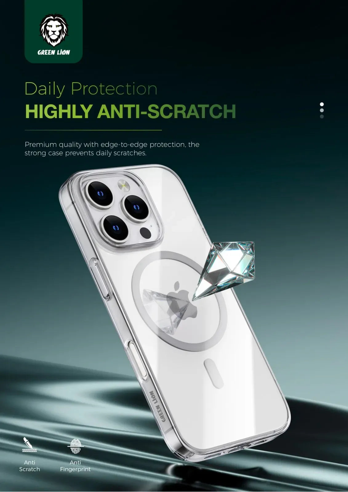 Green Lion Mag Safe Delgado Case - Clear – image 5