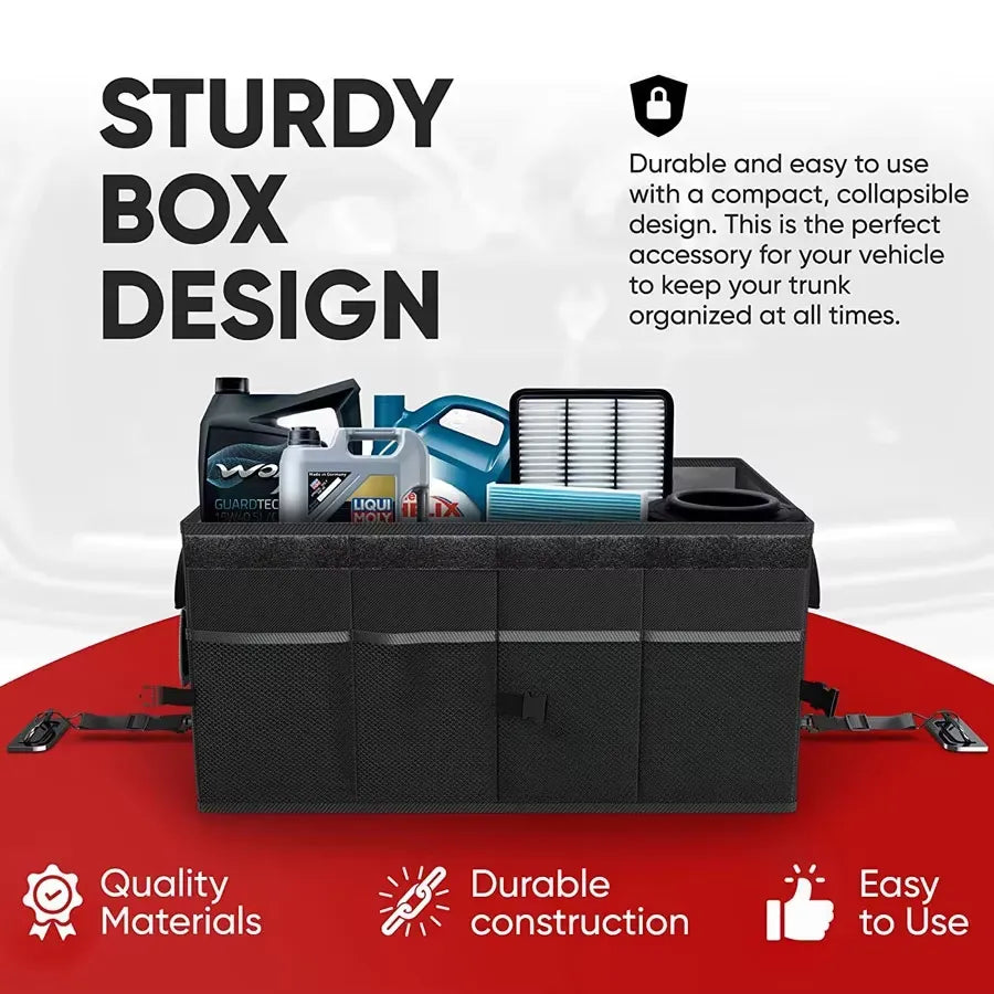 Green Lion Car Trunk Organizer 57l Black – image 3