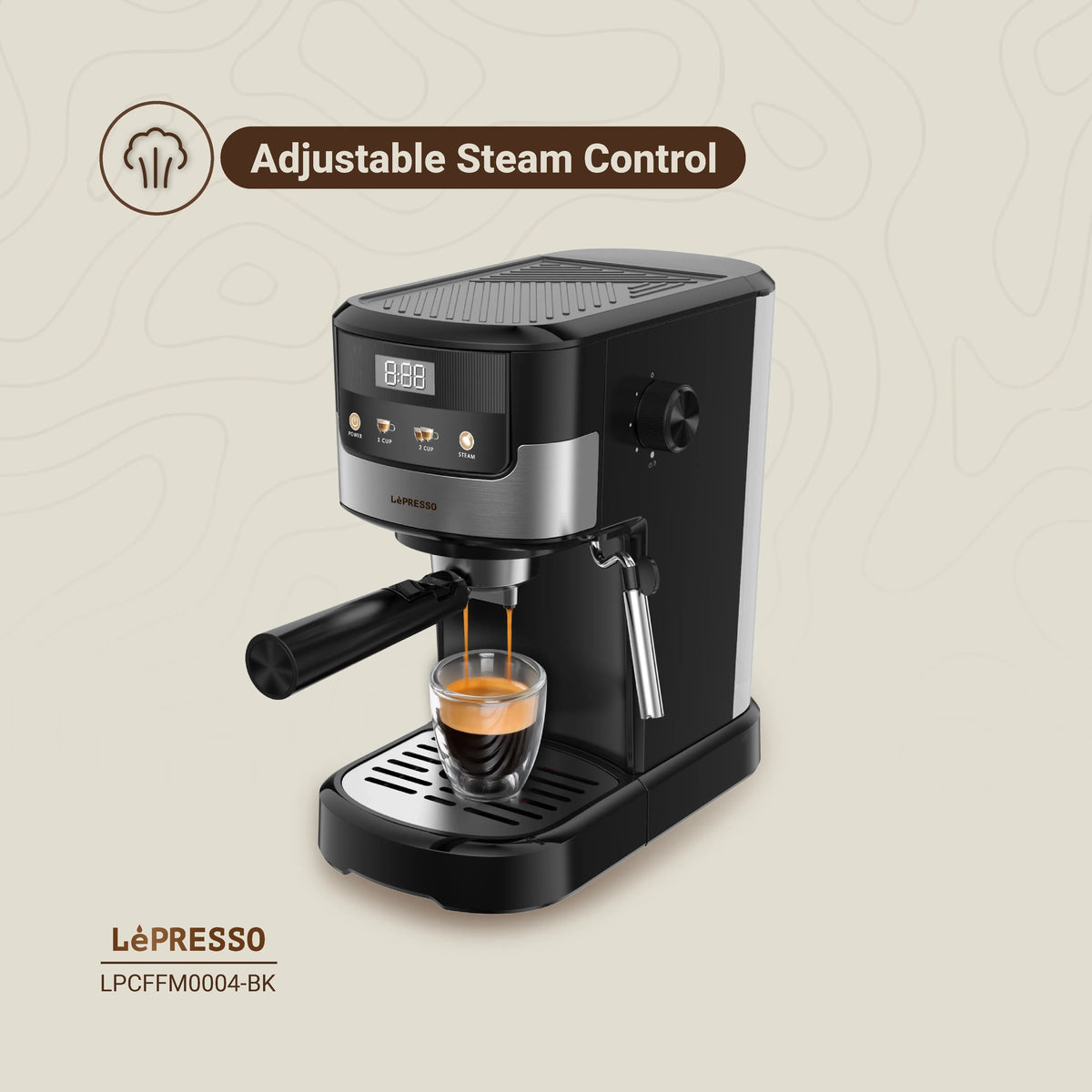 LePresso Suprema Espresso Machine Black – image 4