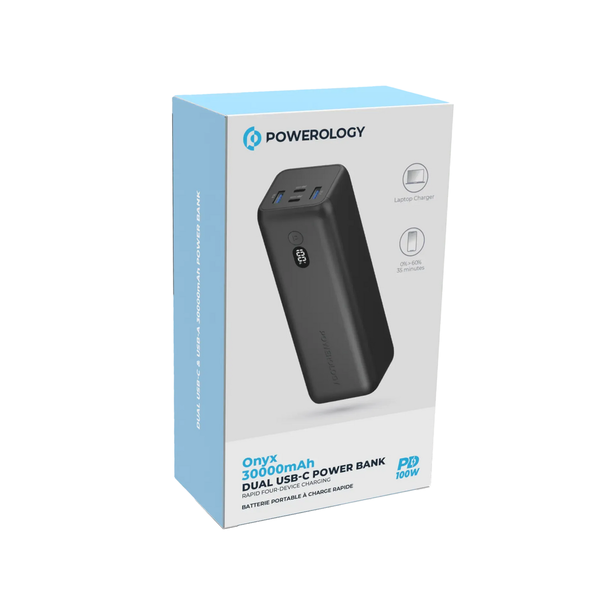 Powerology Onyx 30000mAh Dual USB C Power Bank – image 7