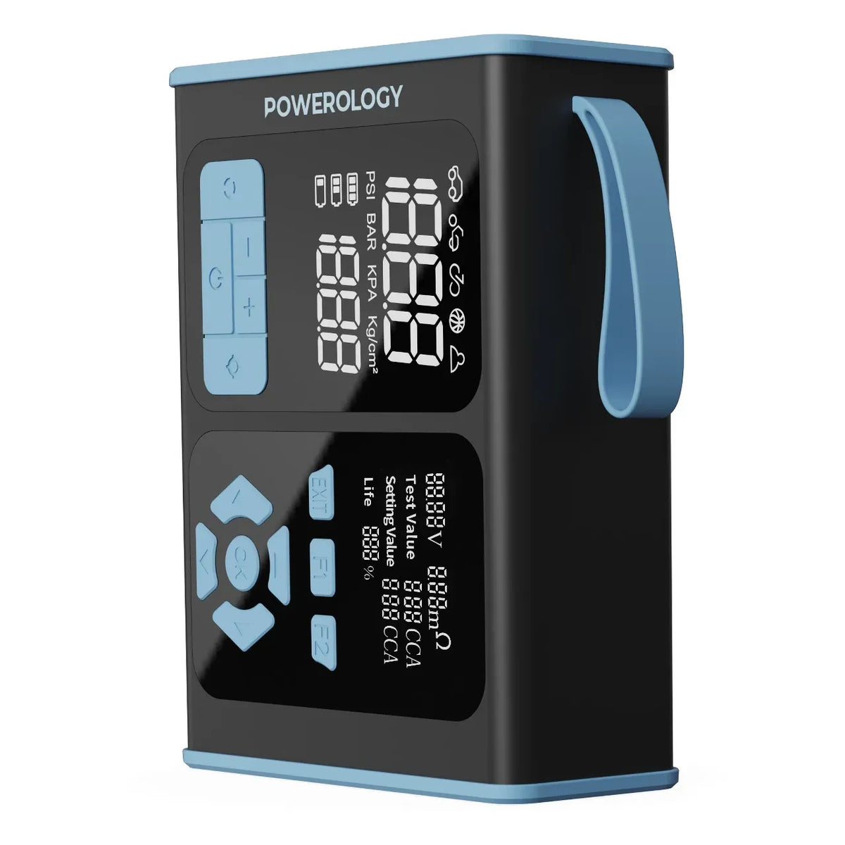 Powerology Jump Starter Air Inflator Obd Ii Car Fault Diagnosis Tool Black Blue – image 4