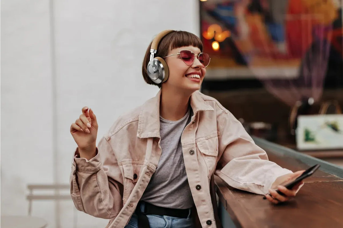 Green Lion Rhythm X 50 ANC Wireless Headphone - Brown – image 10