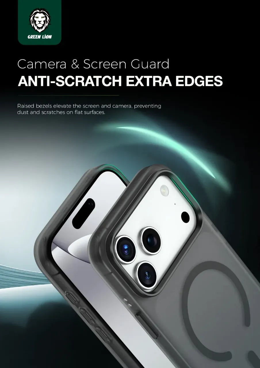 Green Lion Matte Mag Safe X Case - BlackTitanium – image 3