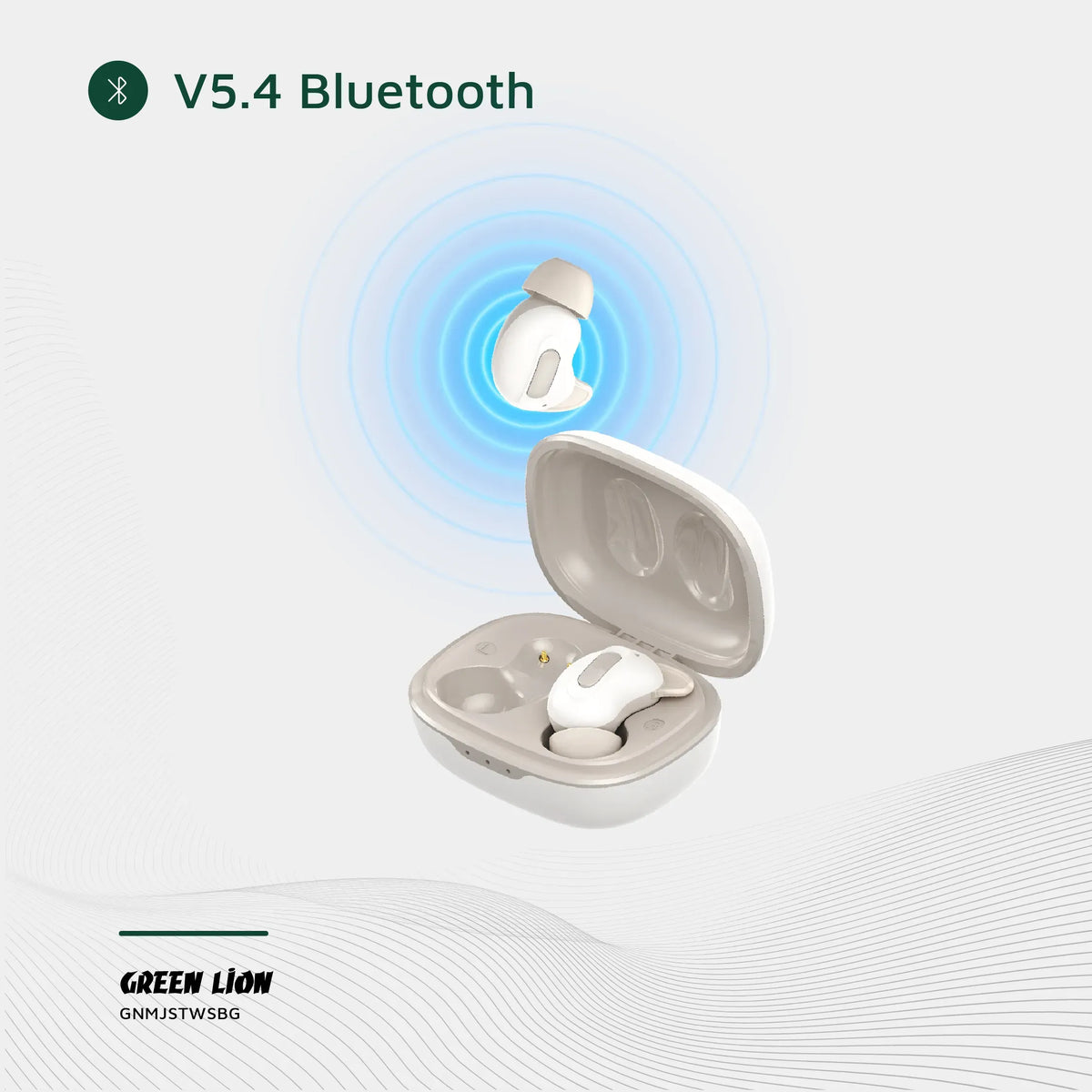 Green Lion Majestic True Wireless Earbuds Tws Beige – image 11