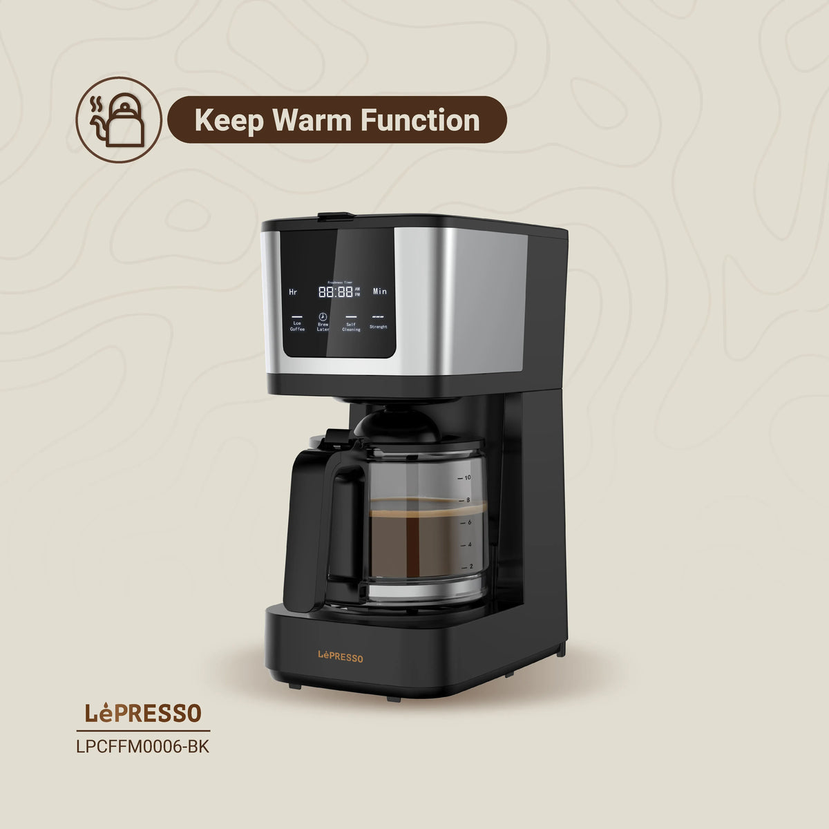LePresso Rich Brew Coffee Machine Interactive Touch Display Black – image 10