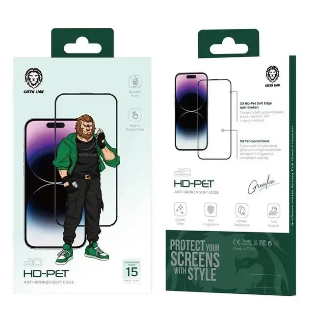 Green Lion 3 DHD-Pet Anti-Broken Soft Edge - Clear – image 3