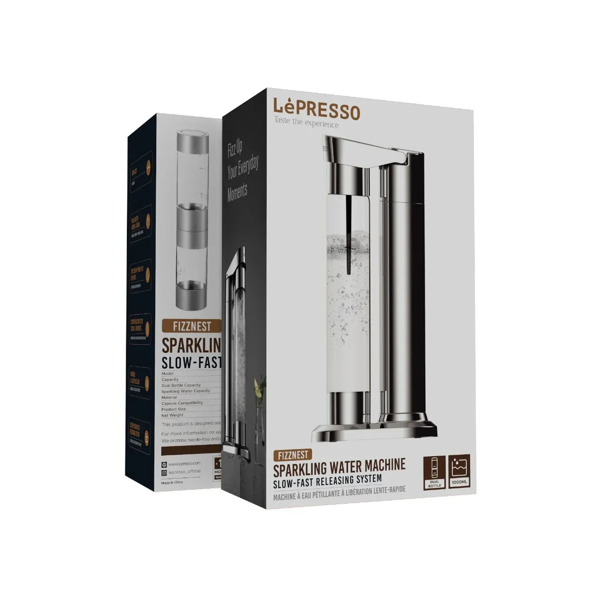 LePresso Fizznest Sparkling Water Machine - Silver – image 3