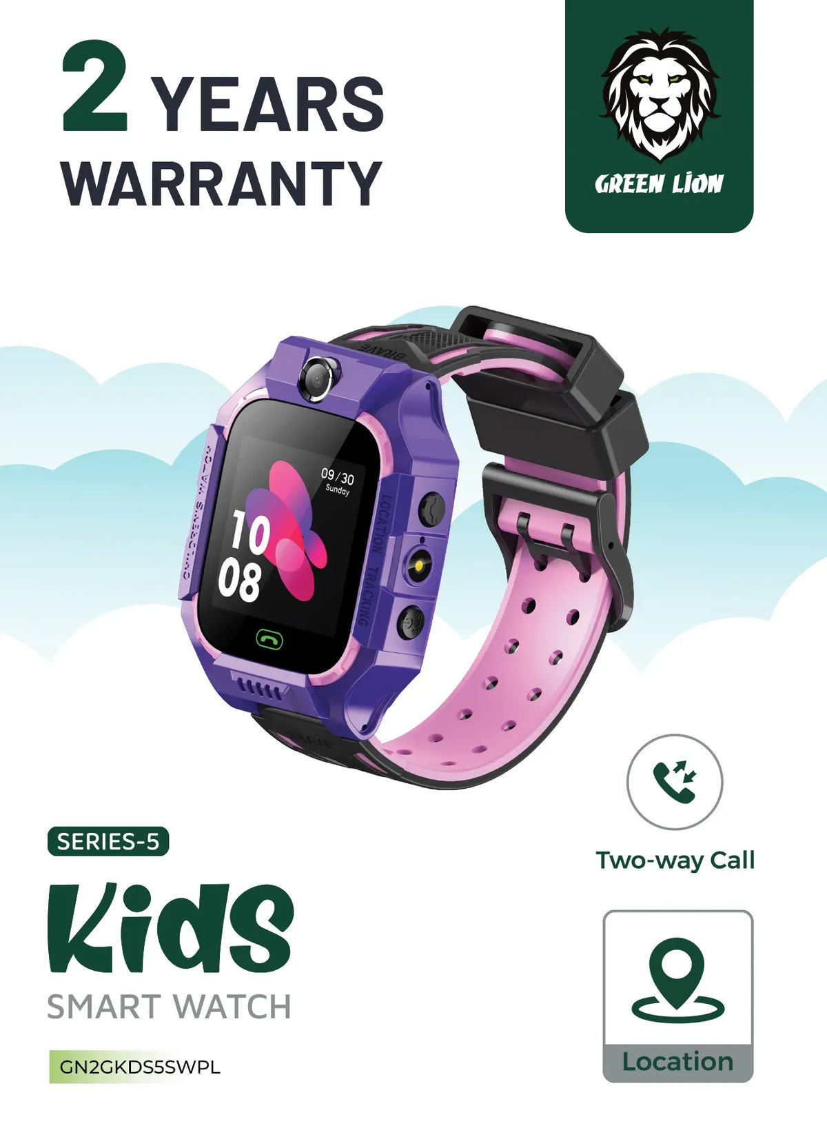 Green Lion 2 Gkids Smart Watch Series 5 - Purple – image 5