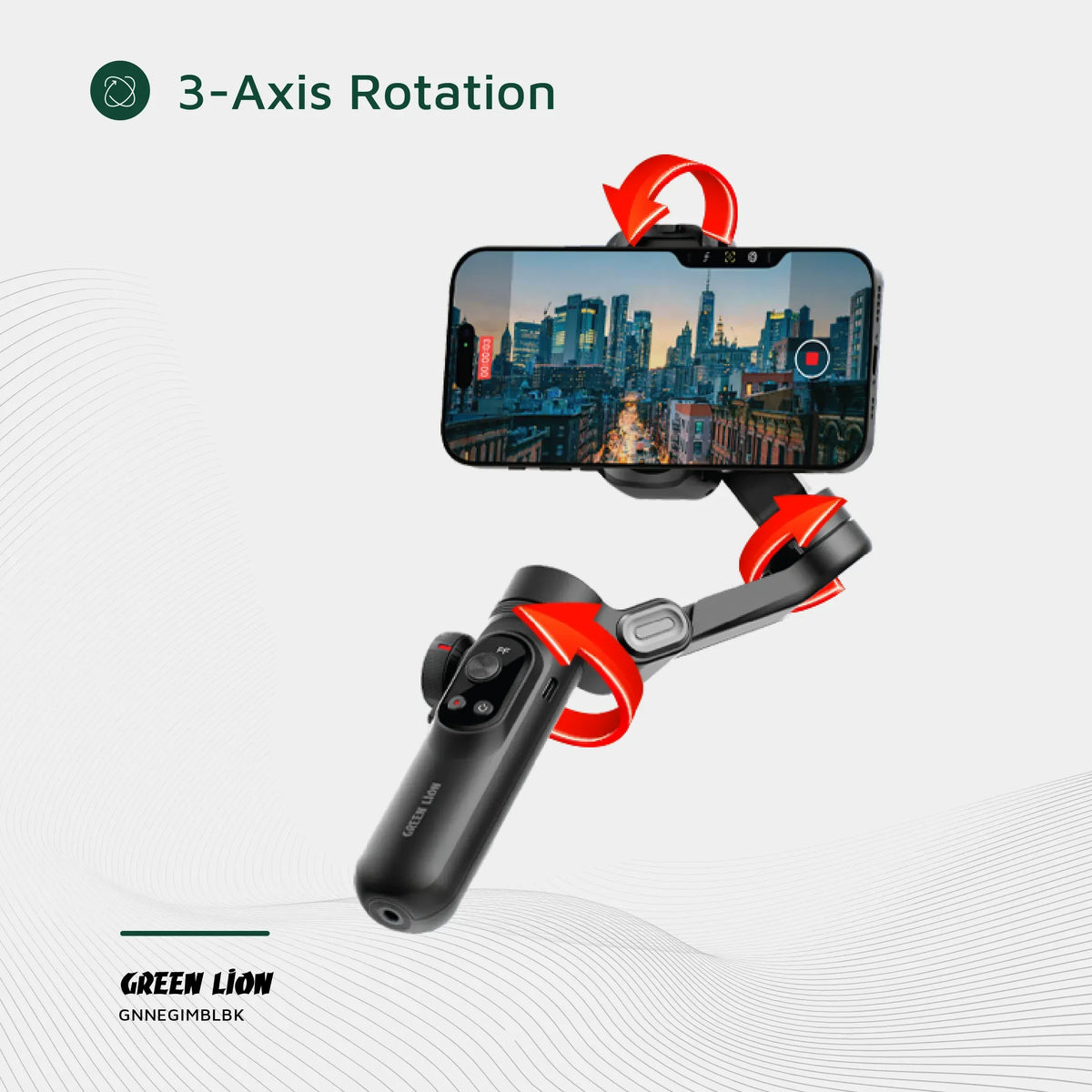 Green Lion New York Gimbal Smart Face Tracking Black – image 12