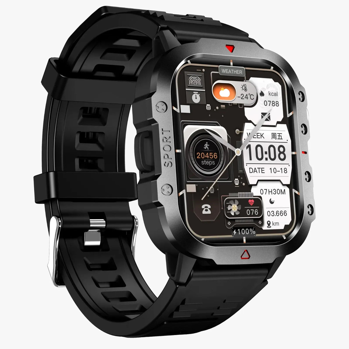 Green Lion Gravix Smart Watch Black – image 11