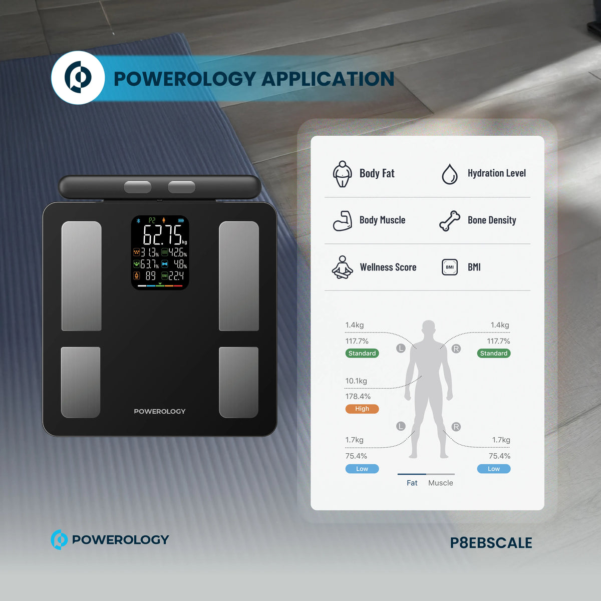 Powerology Advanced Precision Smart Scale Black – image 6