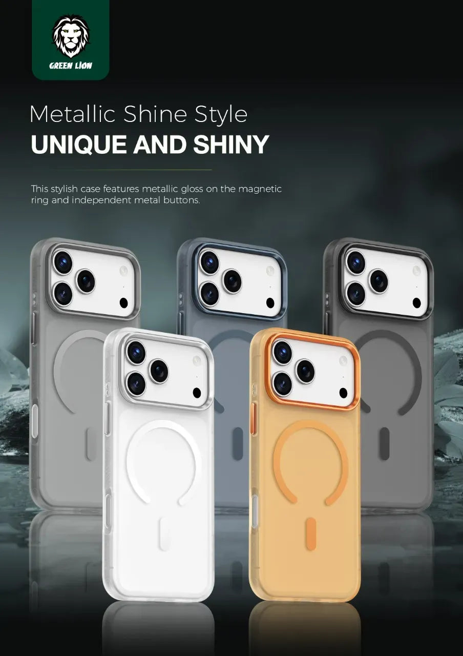 Green Lion Matte Mag Safe X Case - BlackTitanium