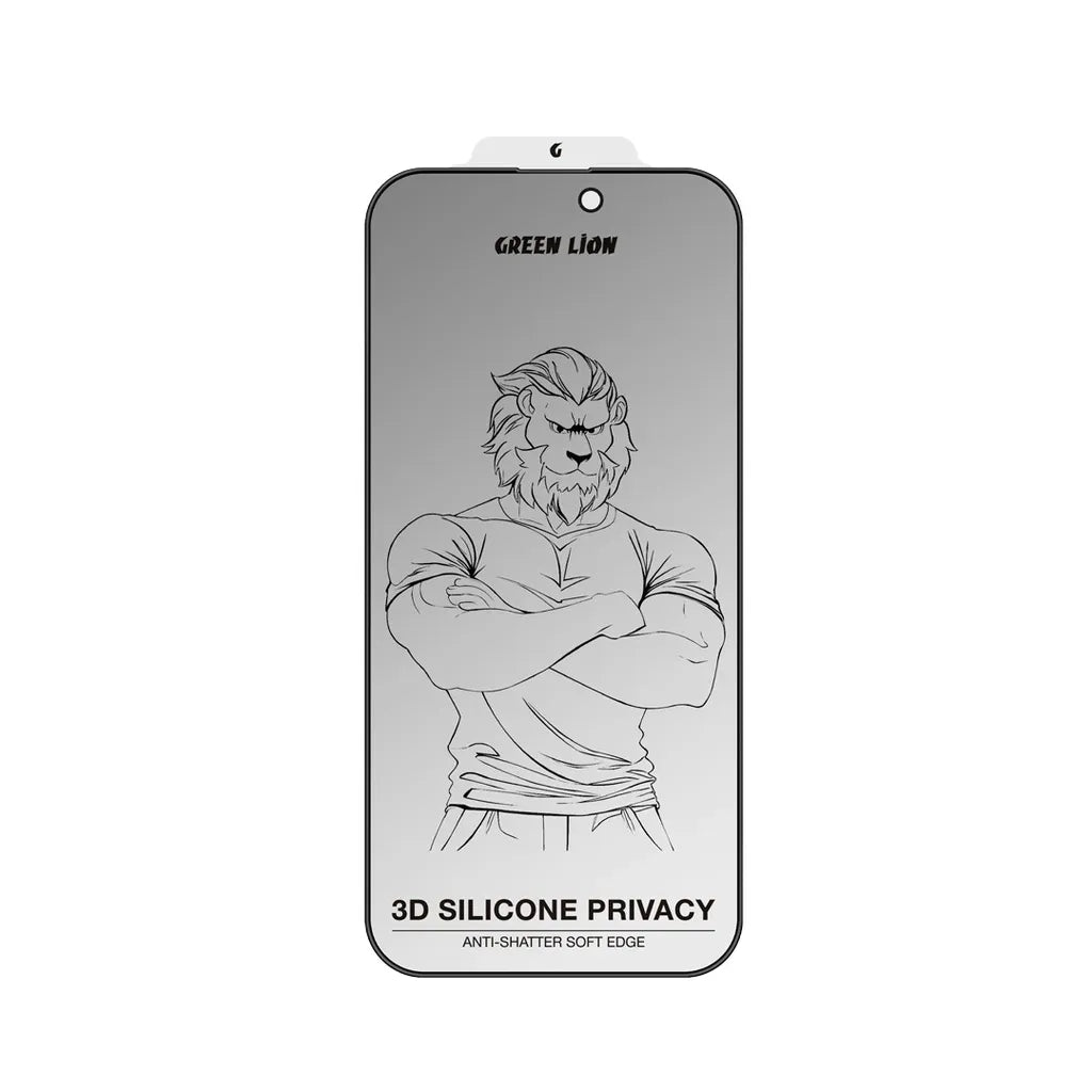 Green Lion 3 DSilicone Plus Screen Protector - Black Edge/Privacy – image 18