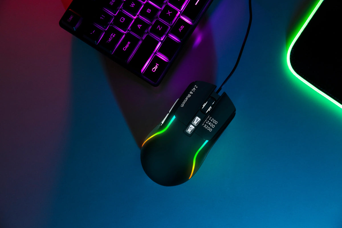 Green Lion Rechargeable Gaming Mouse Black – image 1