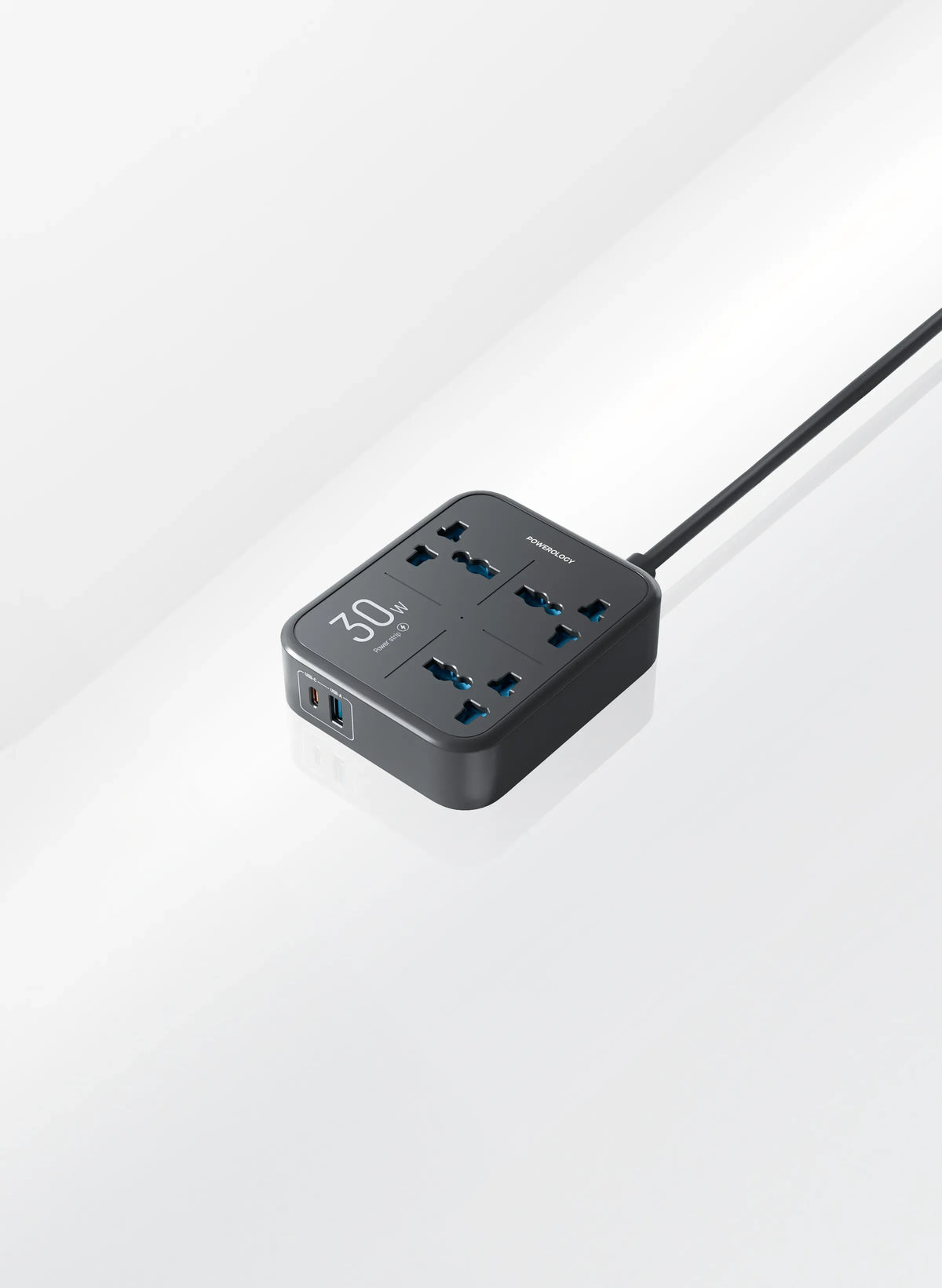 Powerology Power Strip 3250w 3ac Black – image 5