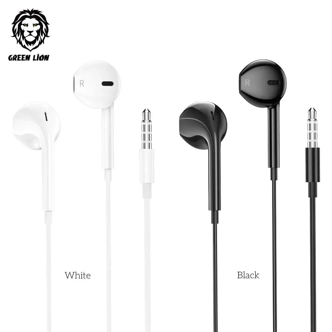 Green Lion Stereo Earphone (1.2 m) - White – image 2