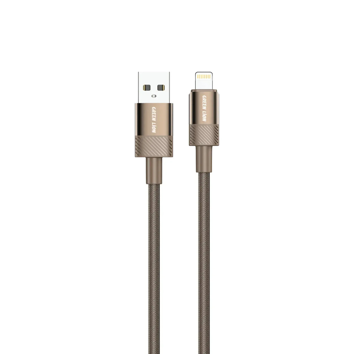Green Lion Desert Spark Cable USB A to Lightning 12w Desert Titanium – image 2