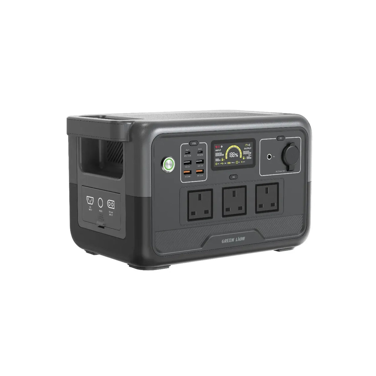 Green Lion PGX 800 Power Station-768 Wh 240000 m Ah 800 W(Li Fe PO 4)-Black – image 6