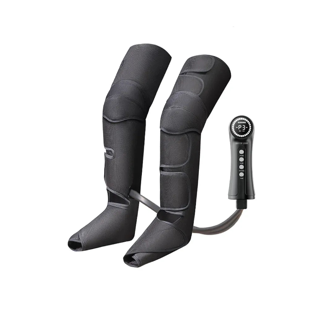 Green Lion Air Pressure Leg Massager Intelligent Air Compression Massager - Black – image 5