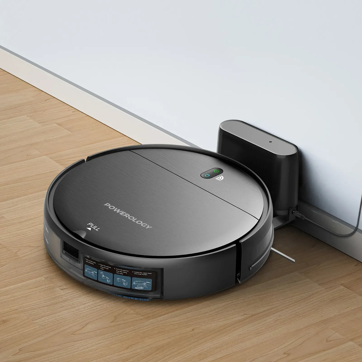 Powerology Smart Robovac Vacuum Mop Black – image 9