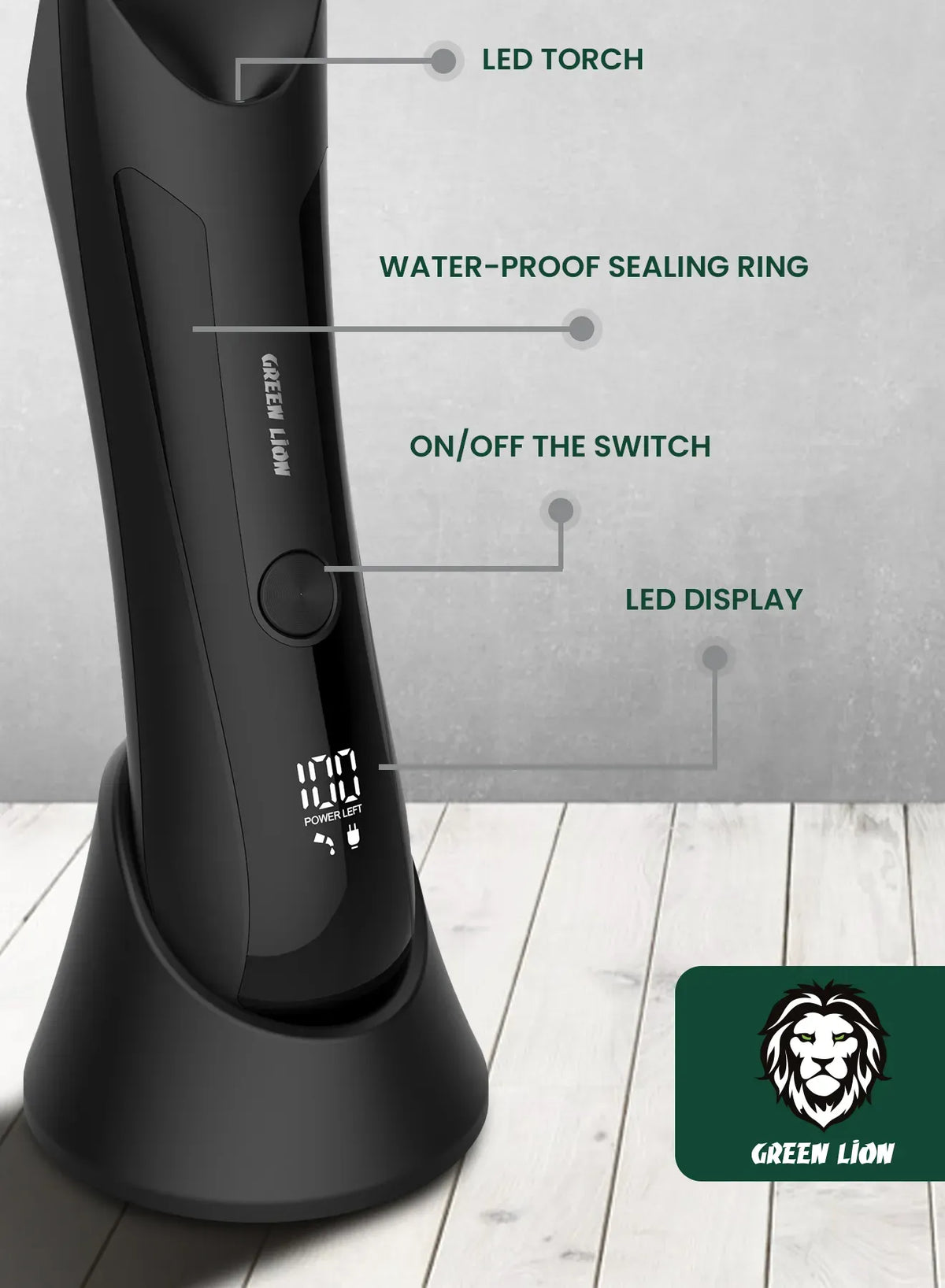 Green Lion Sensitive Area Trimmer 650mAh Type C Charge – image 8