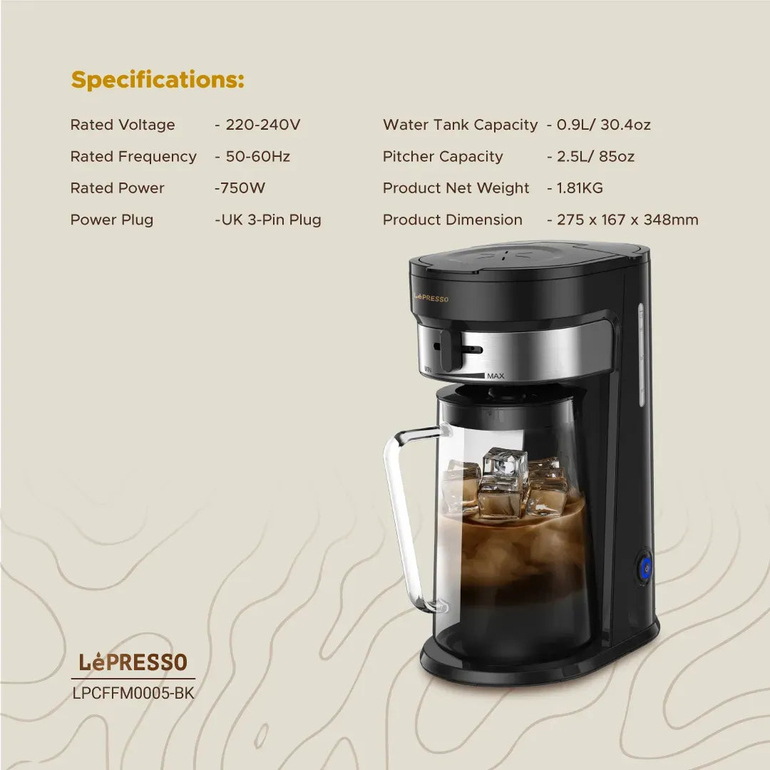 LePresso Cold Brew Machine Ice Coffee Tea Black – image 6