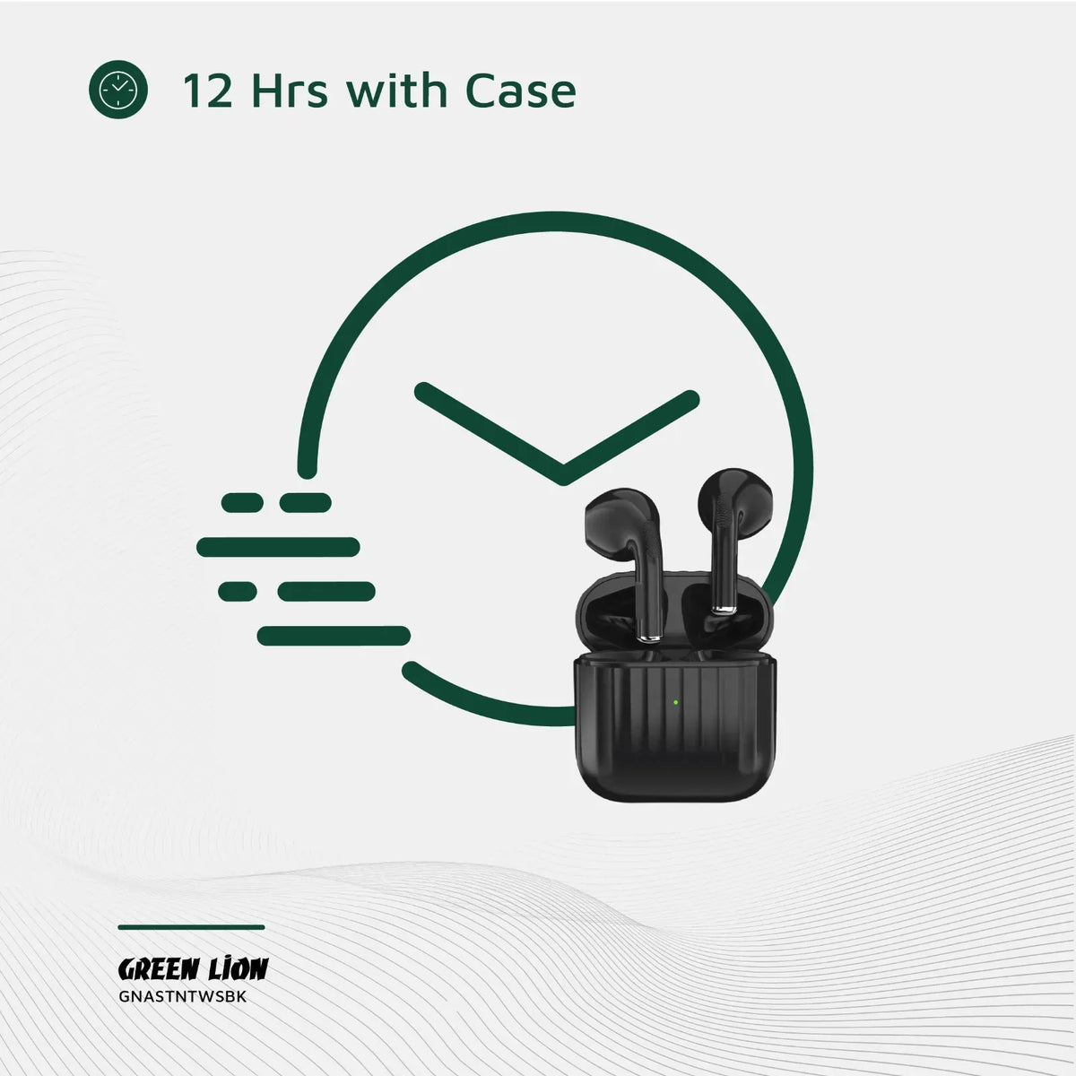 Green Lion Austin True Wireless Earbuds - Black – image 7