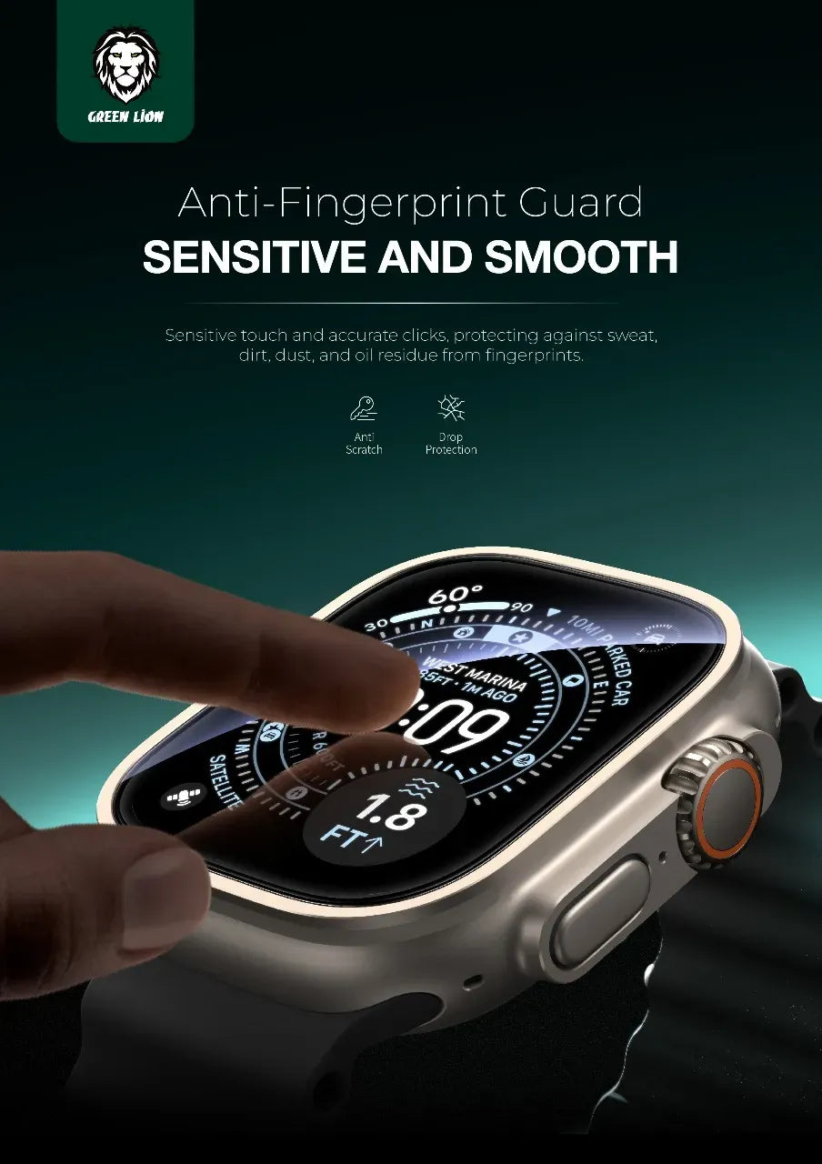 Green Lion Ultra 3 Guard HD Screen Protector for Apple Watch 49mm Clear – image 4