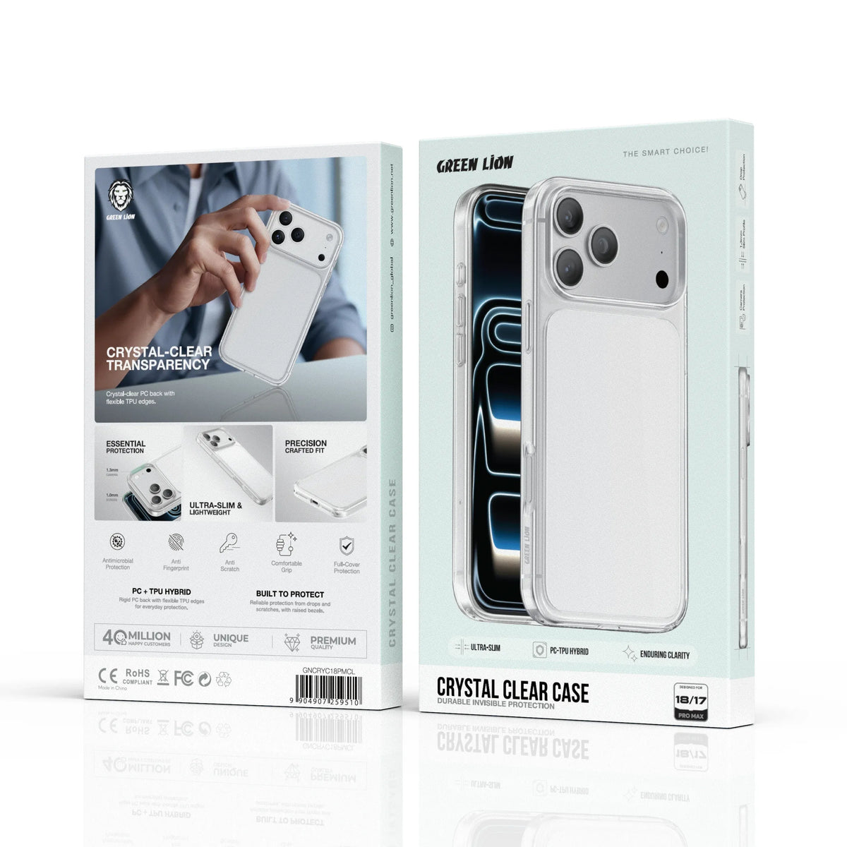 Green Lion Crystal Clear Case – image 7