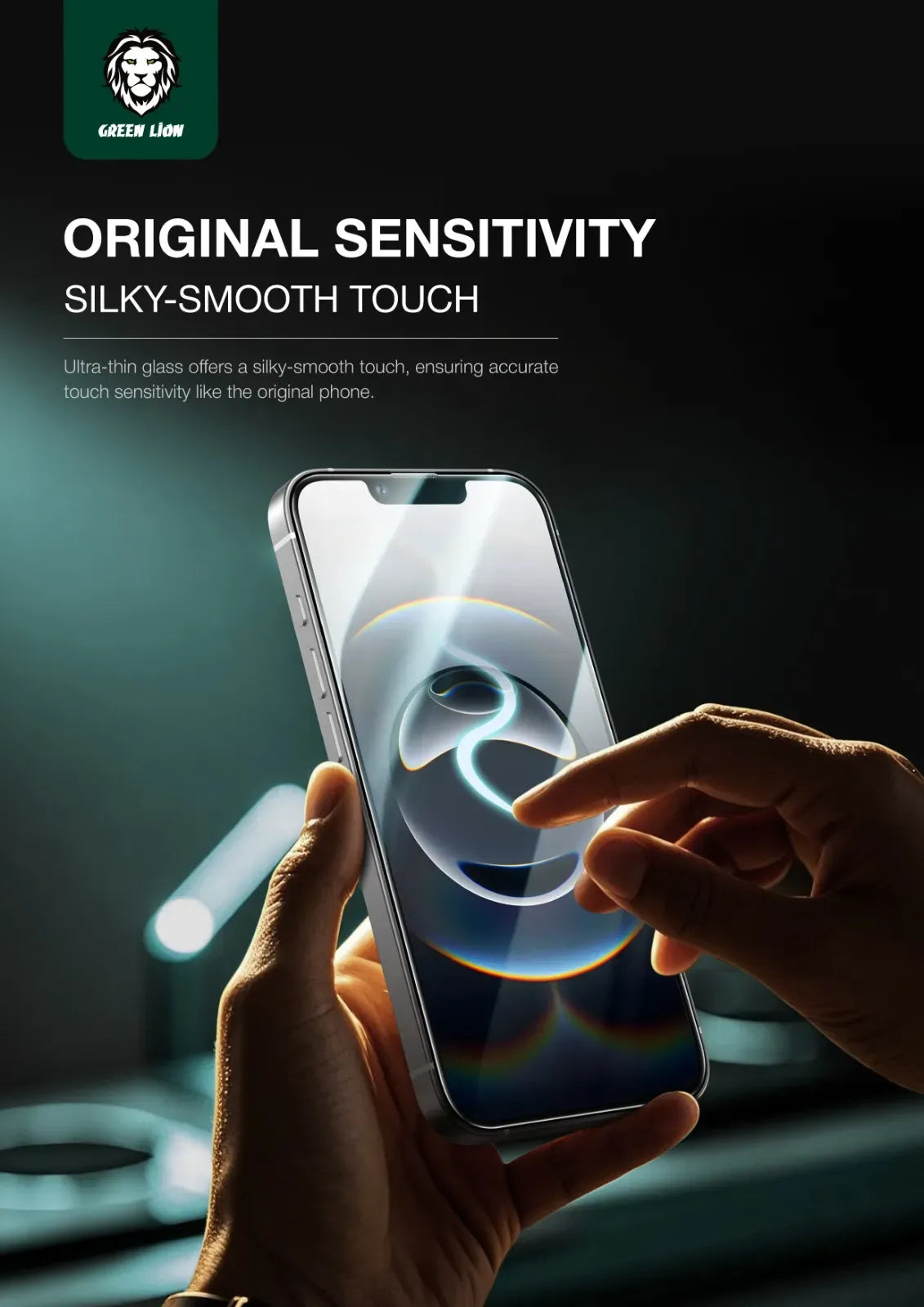 Green Lion 9h Steve HD for Iphone 16e Clear – image 6