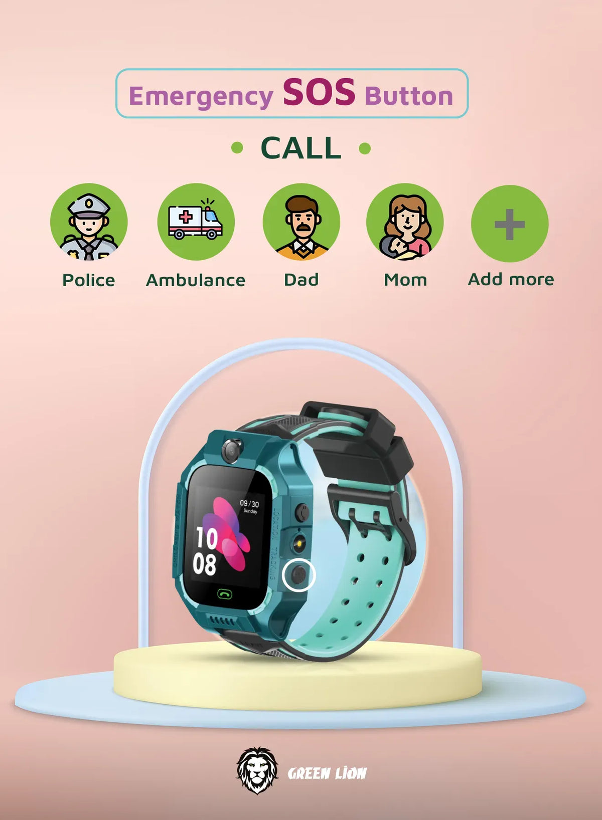 Green Lion 2 Gkids Smart Watch Series 5 - Blue – image 11