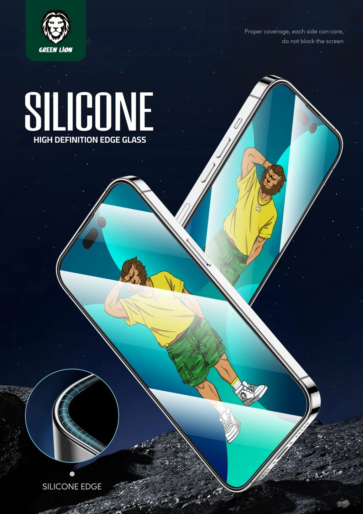 Green Lion 3 DSilicone Plus Screen Protector - Clear – image 7