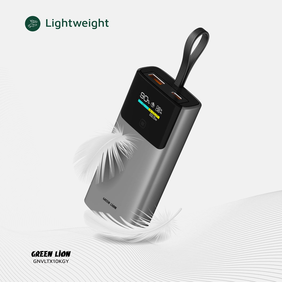Green Lion Voltix 10000mAh Power Bank Pd20w Grey – image 16