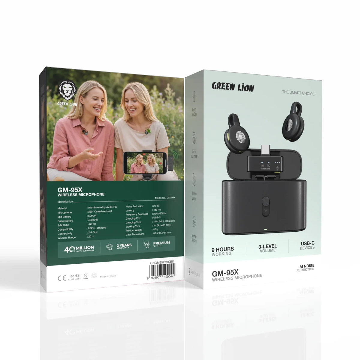 Green Lion Gm 95x Wireless Microphone Black – image 5