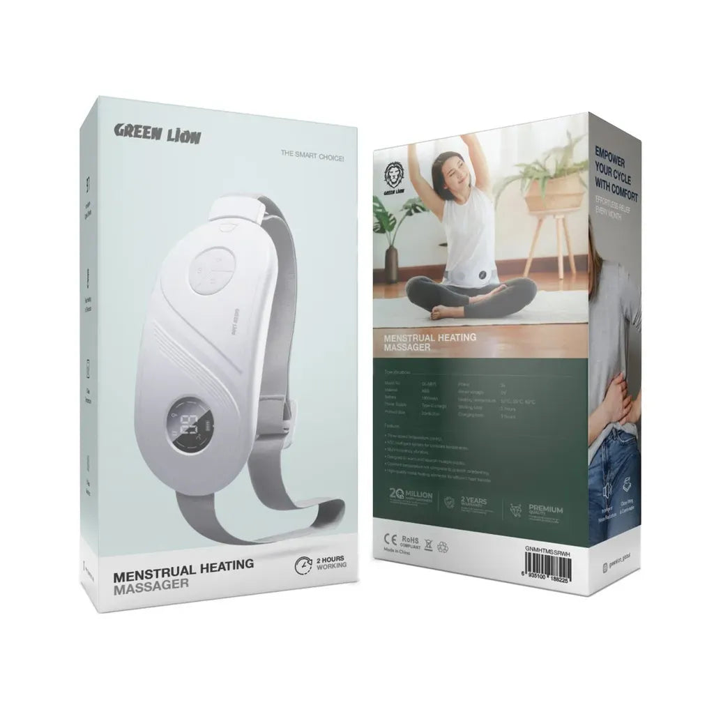 Green Lion Menstrual Heating Massager - White – image 2