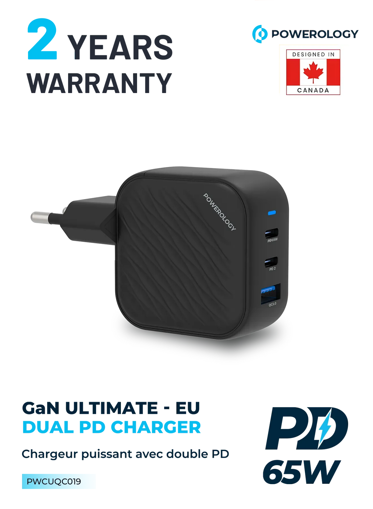 Powerology Gan Ultimate Eu Dual PD Charger – image 14