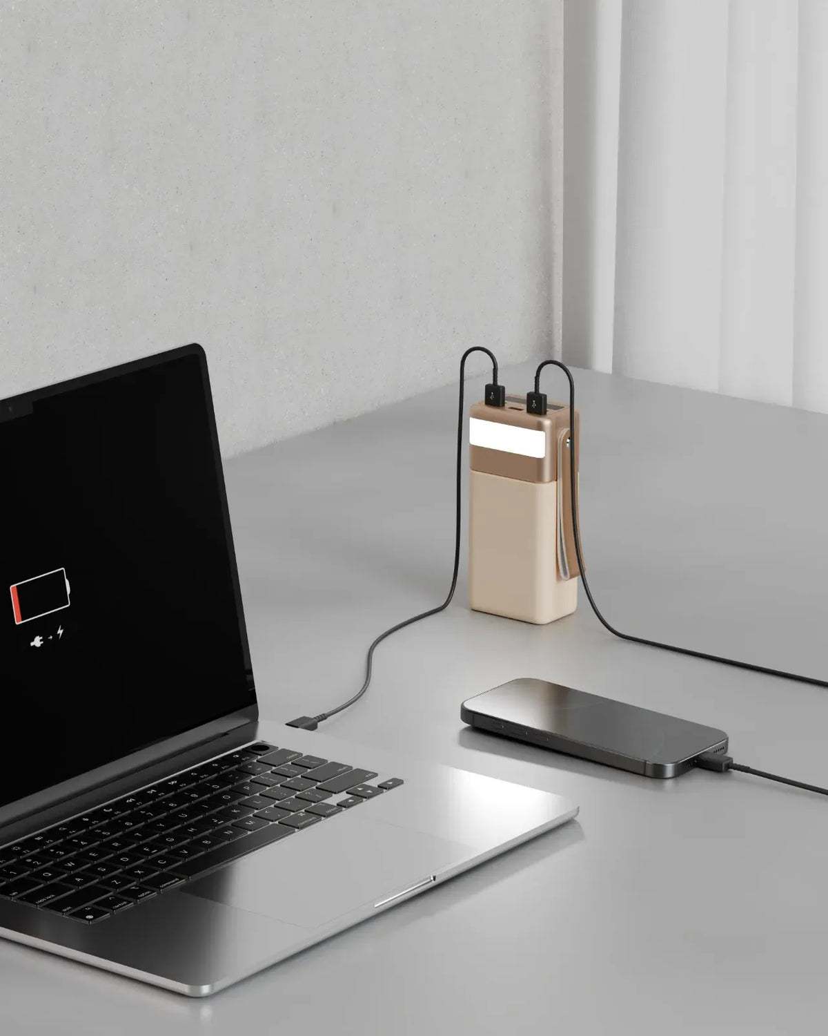 Green Lion Voyager 60 Power Bank 60000 m Ah PD 20 W - Beige – image 3