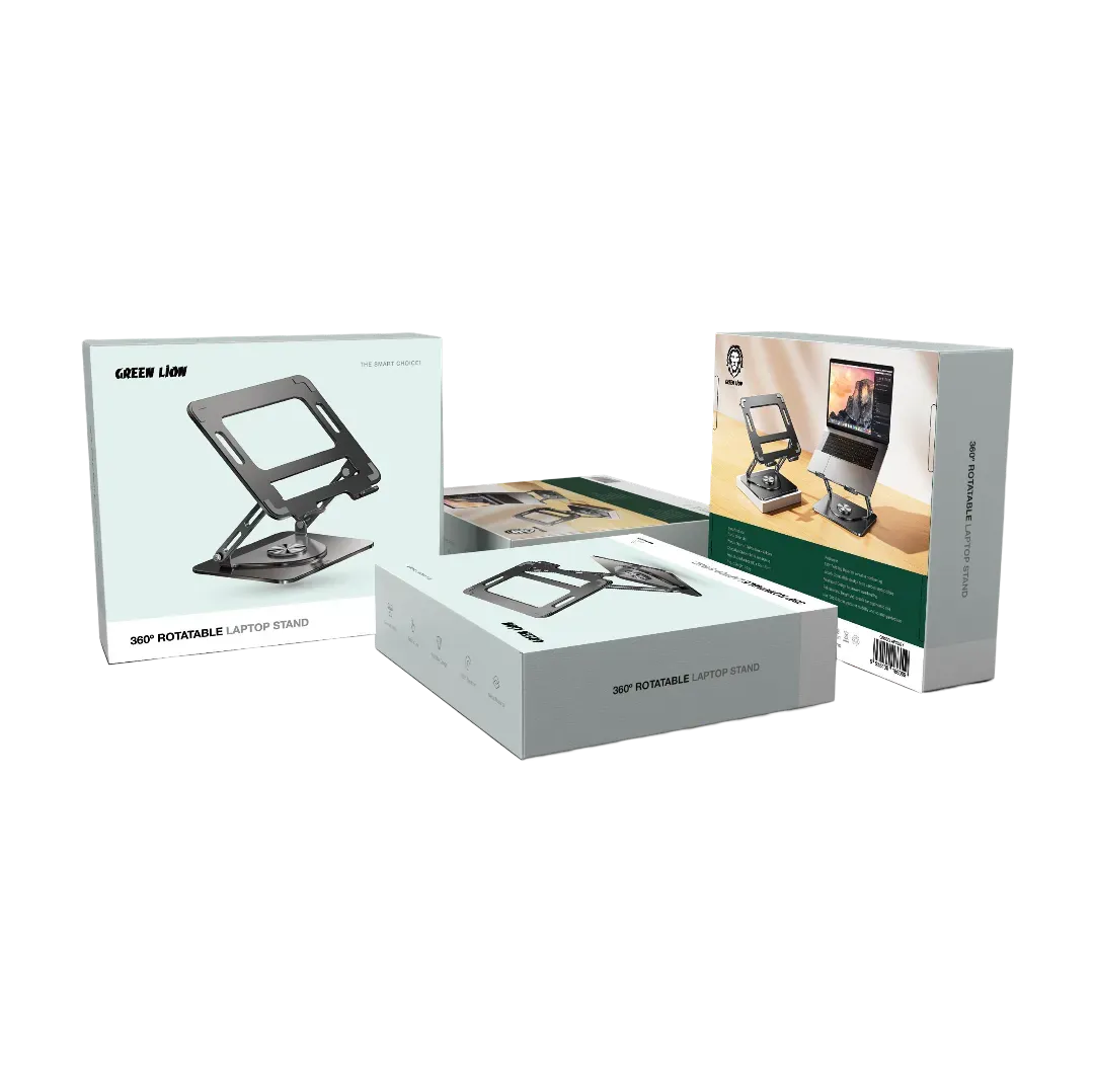 Green Lion 360 Rotatable Laptop Stand Black – image 4