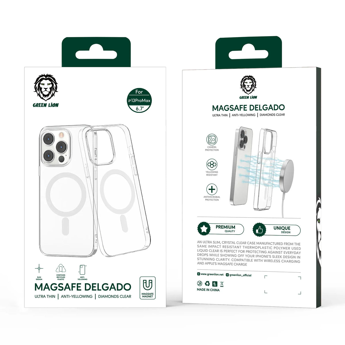 Green Lion MagSafe Delgado Case Compatible with Iphone 13 Pro Max – image 7