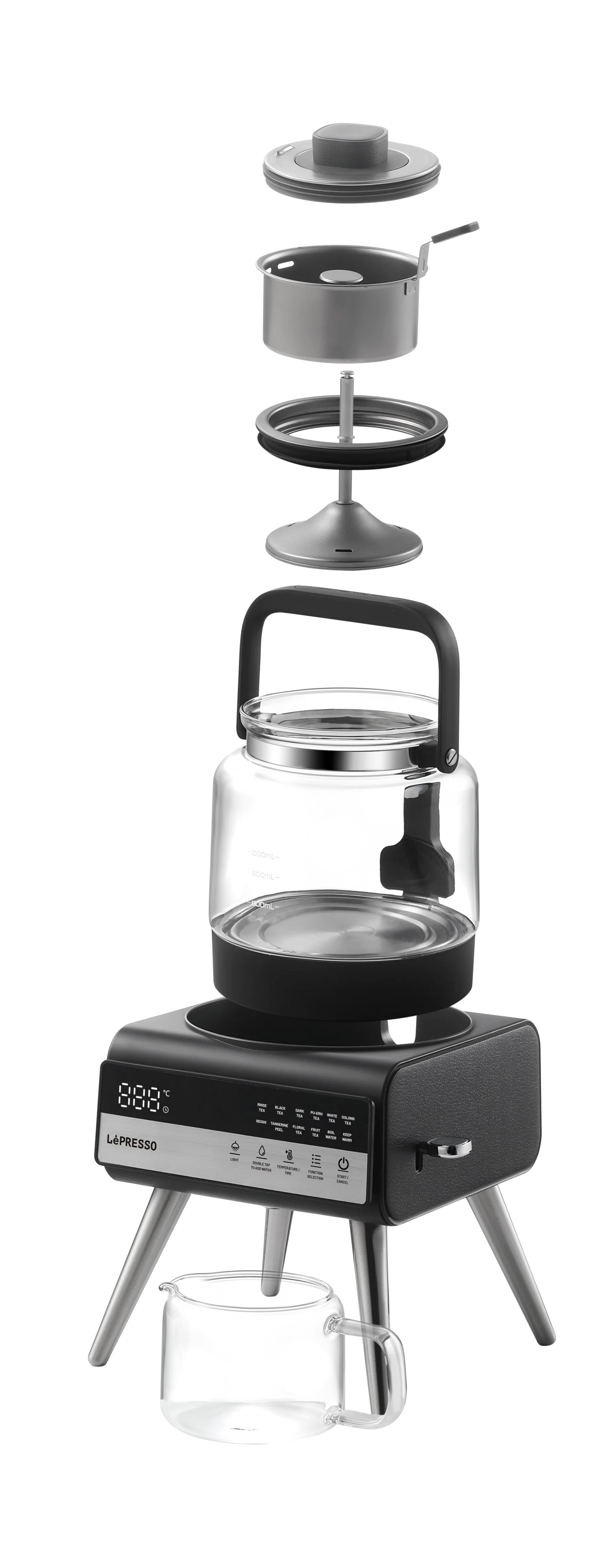 LePresso Brewify Tea Brewer with Digital Display Black – image 4
