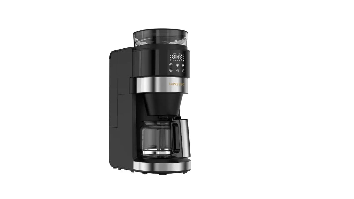 LePresso Coffee Brewer with Bean Grinder Black – image 3