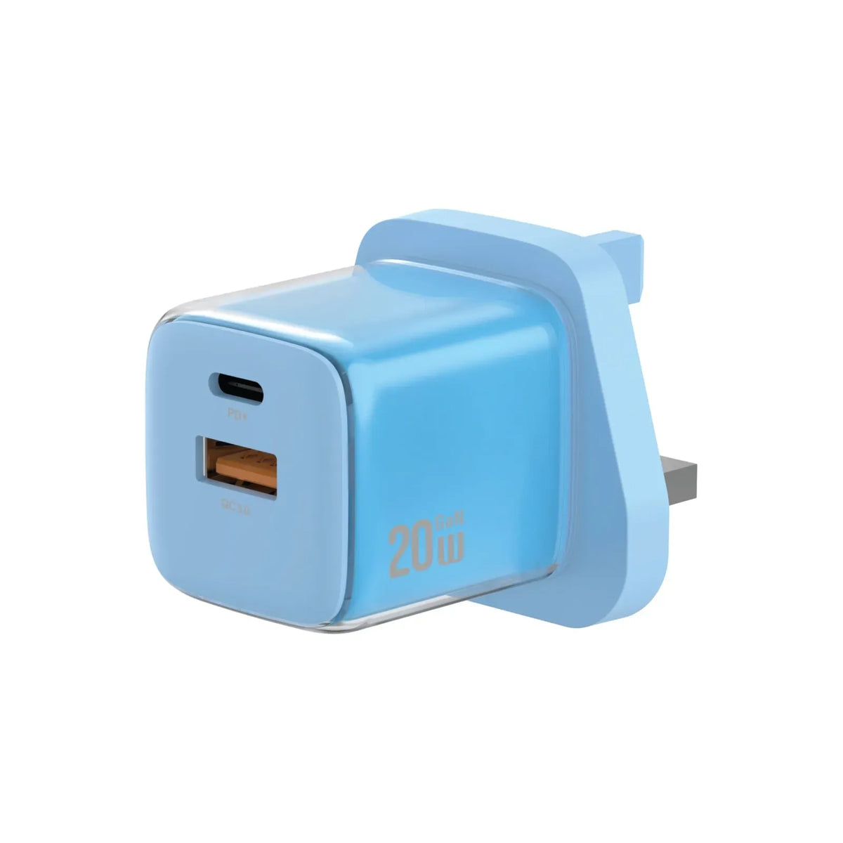 Green Lion Reva Dual Port Wall Charger PD+QC 20 W - Blue – image 2
