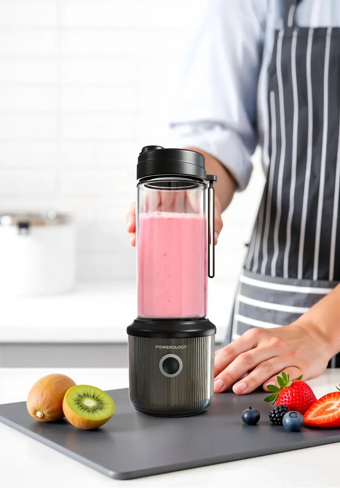 Powerology Press &Refresh Portable Blender - Black – image 6