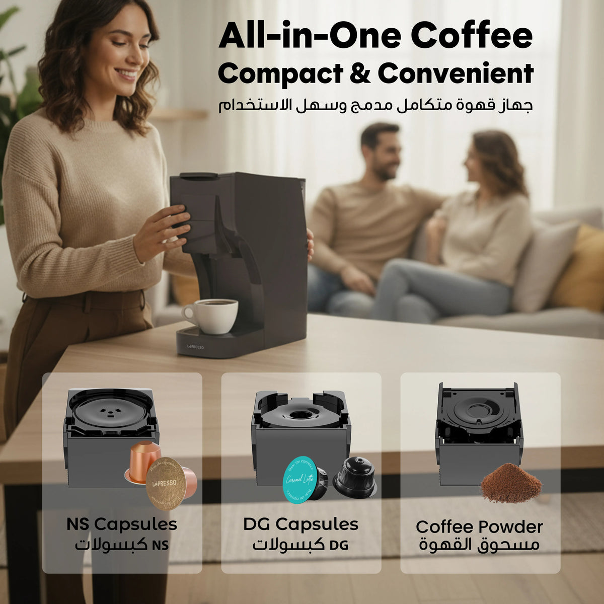 LePresso Multi-Capsule Coffee Machine - Black – image 9